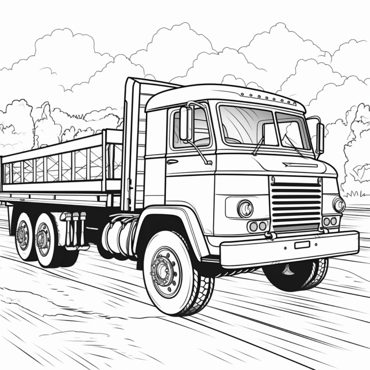 Flatbed truck