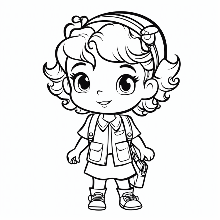 Coloring picture children