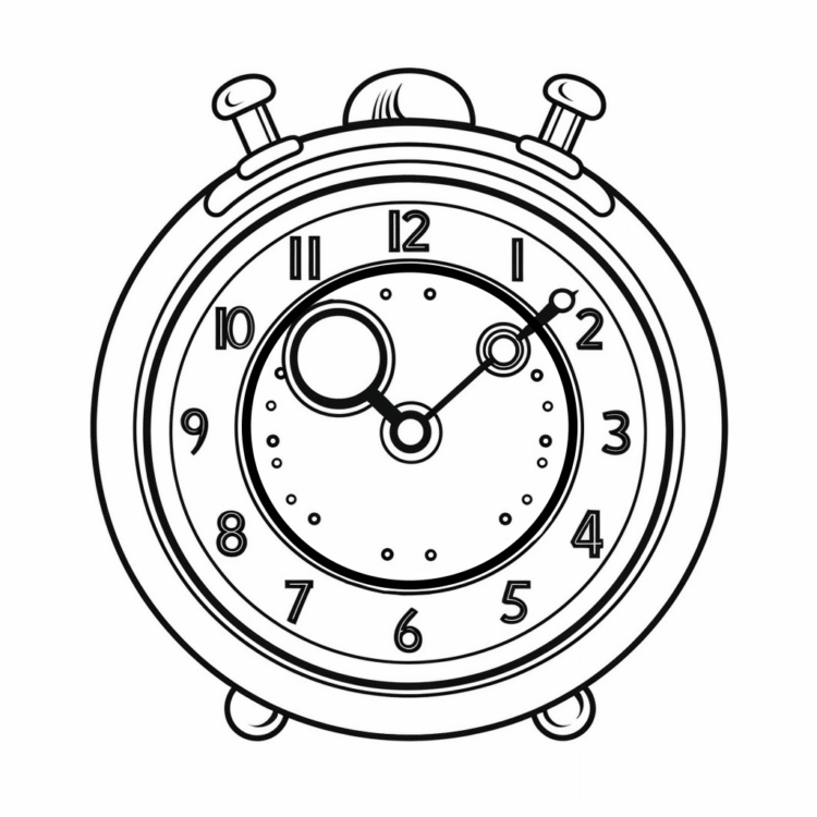 Coloring picture grandfather clock