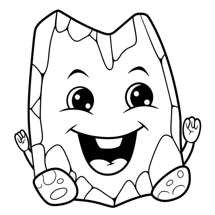Dibujo para colorear diente