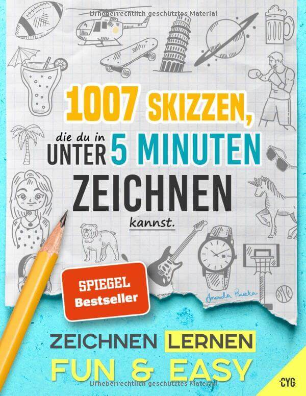 1007 Skizzen Zeichnen Lernen für Ausmalbilder