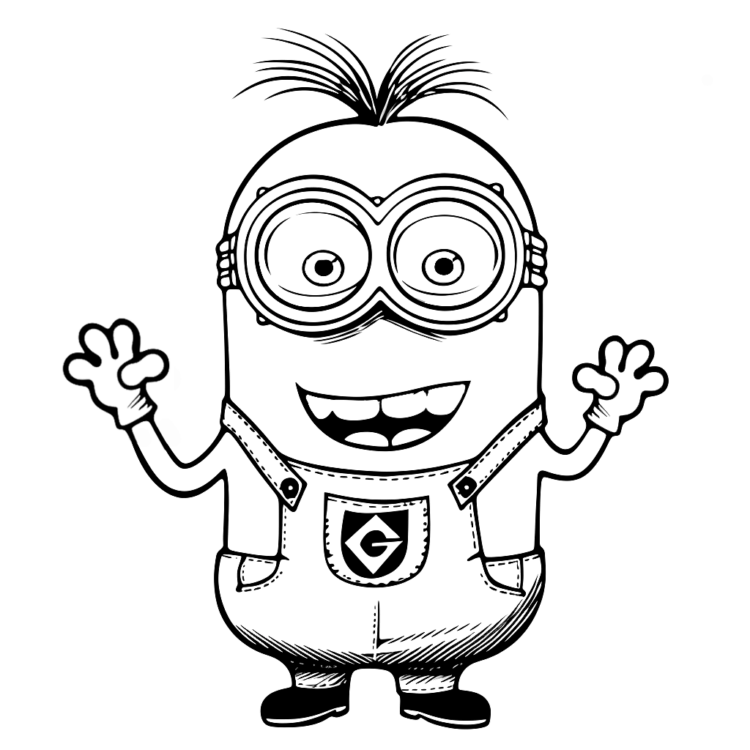 Ausmalbild Bubbly Bobble Minion