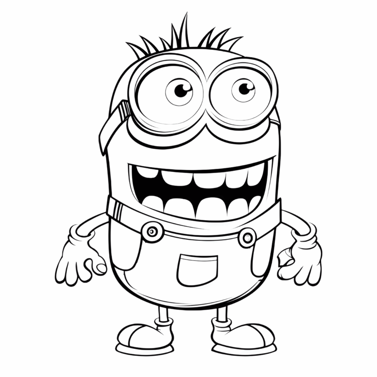 Ausmalbild Cheery Chuckle Minion