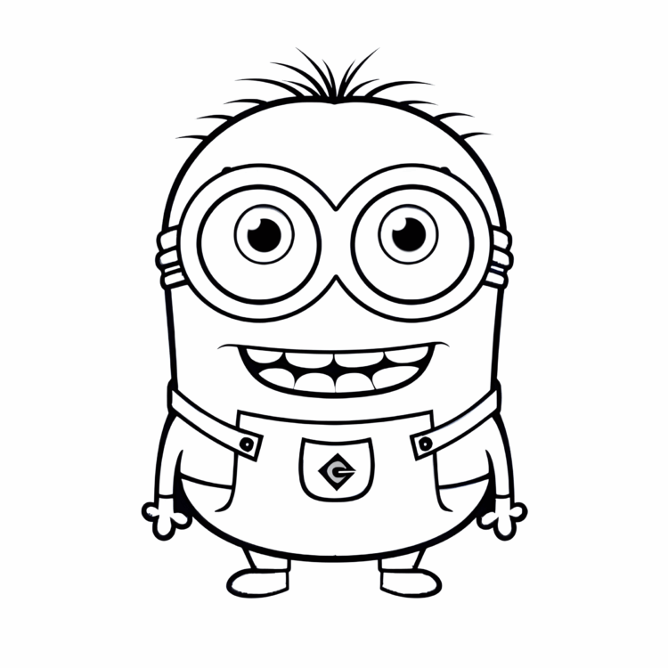 Dibujo para colorear Carnaza Risueña Minion