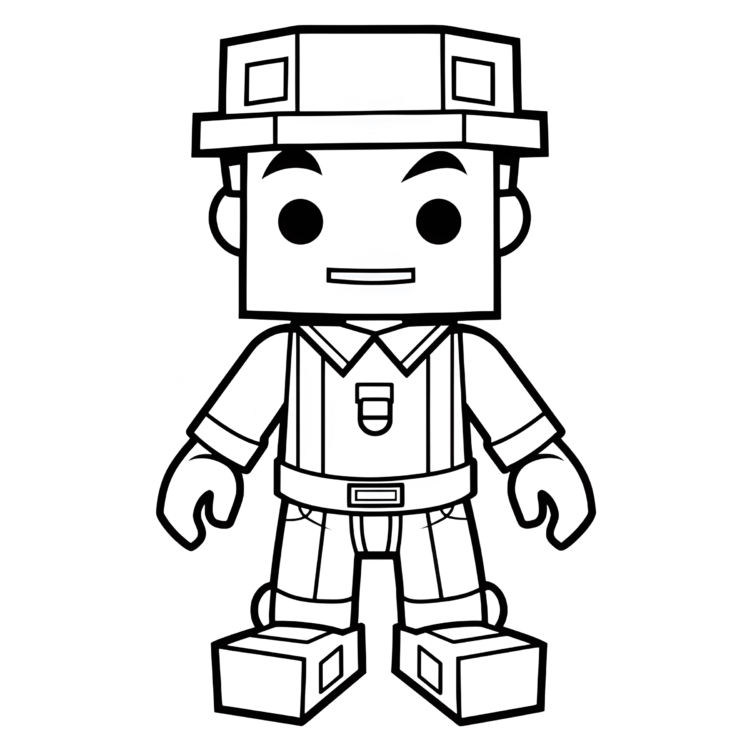 Dibujo para colorear Dynamic Dasher Roblox