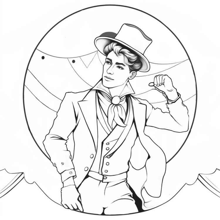 Dibujo para colorear Un mago