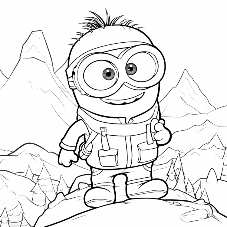 Coloring page Giggly Grin Minion