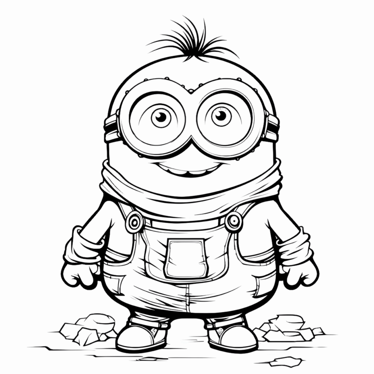 Dibujo para colorear Gleeful Goggles Minion