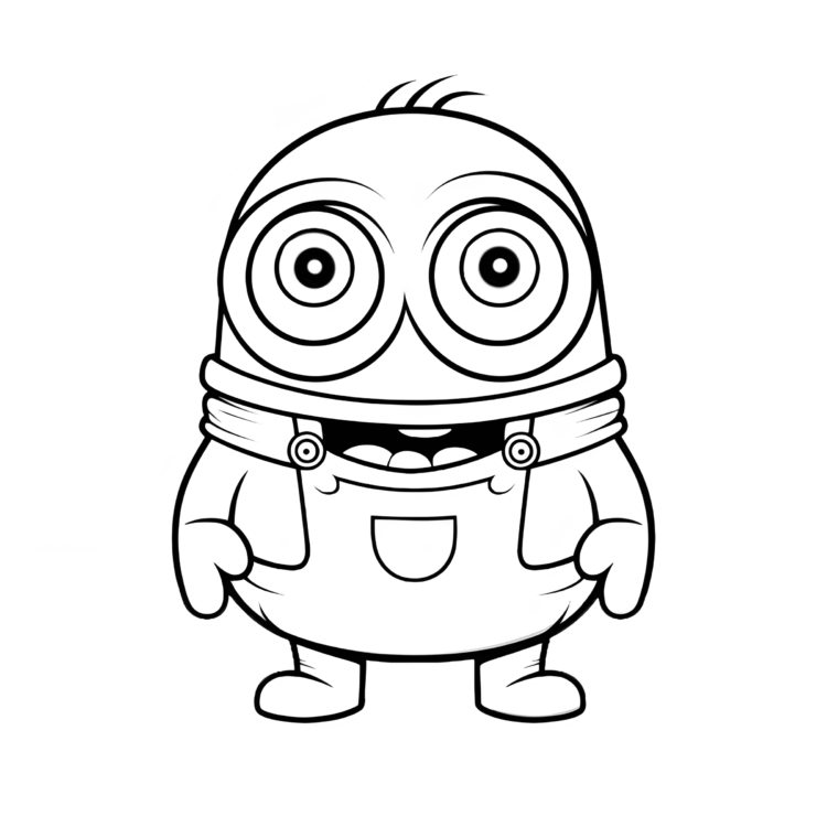 Coloring picture Minion Mandala
