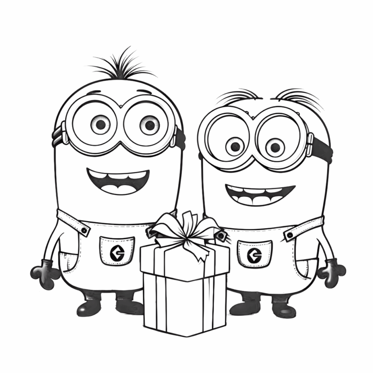 Coloring picture Minions