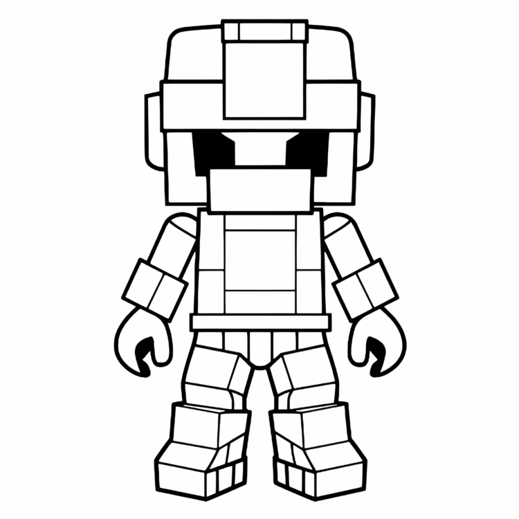 Ausmalbild Neugieriger Coder Roblox