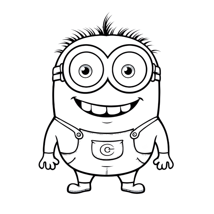 Coloring picture Playful Pipsqueak Minion