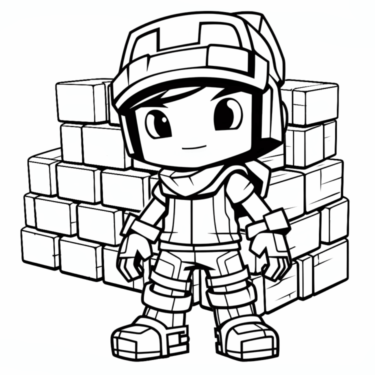 Roblox master builder coloring page