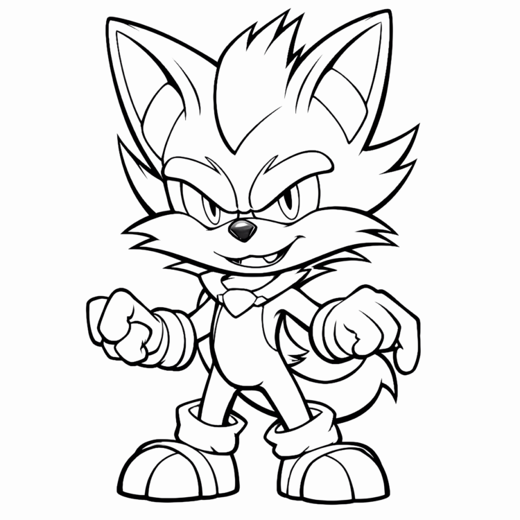 Sonic the Velocity Viper coloring page