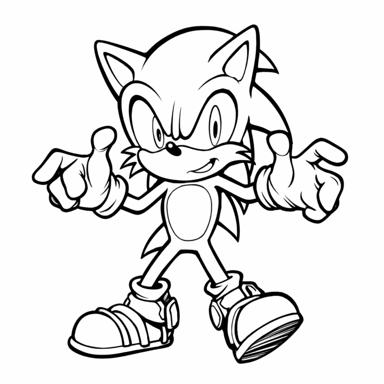 Ausmalbild Sonic the Warp Whisker