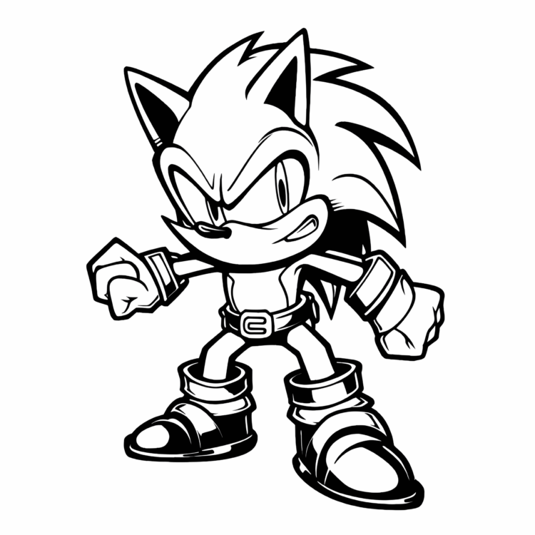 Ausmalbild Sonic the Zephyr