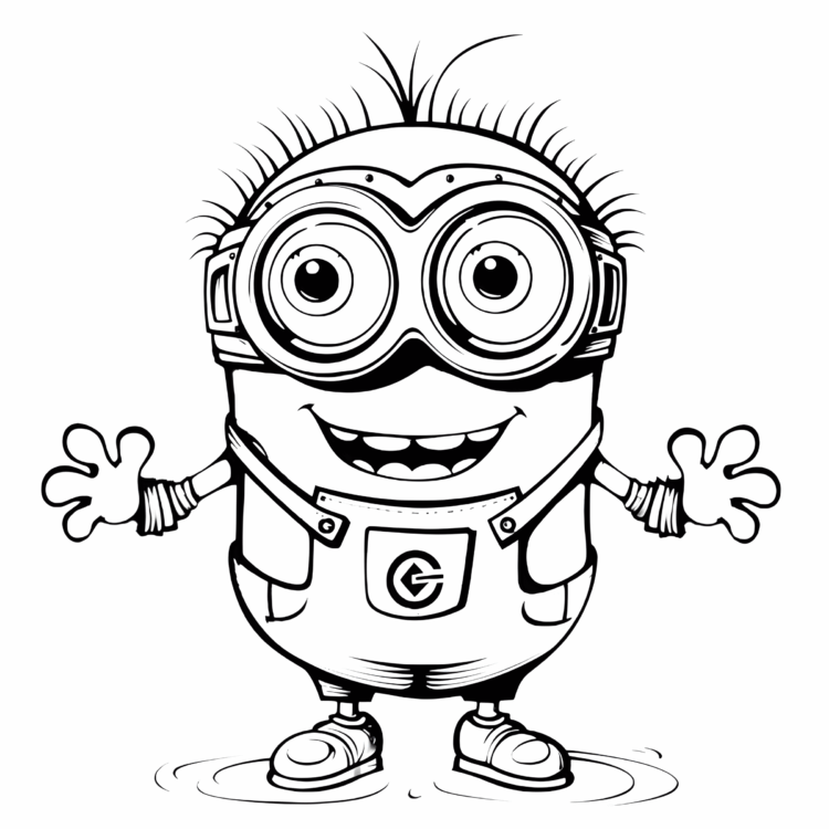 Coloring picture Whimsical Winkie Minion