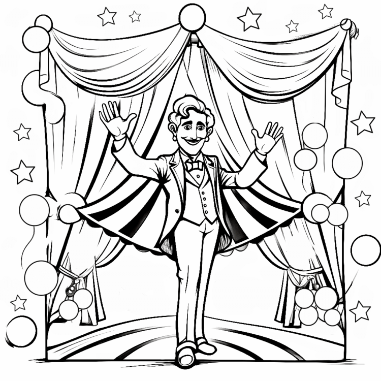 Coloring picture magician