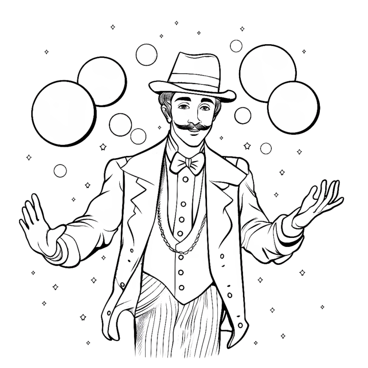 Dibujo para colorear de Circo