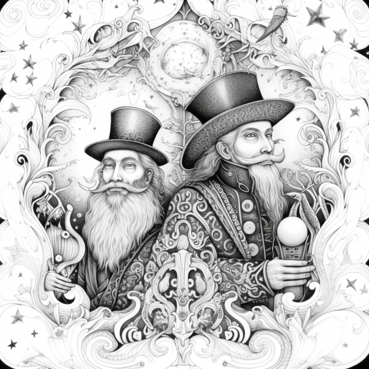 Colorear a los magos