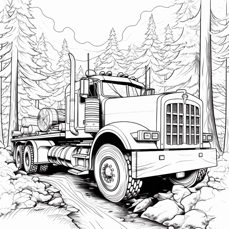 Traktor in felsigem Gebirge