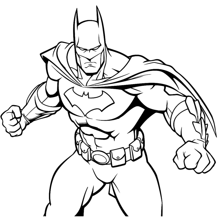 Ausmalbild Batman