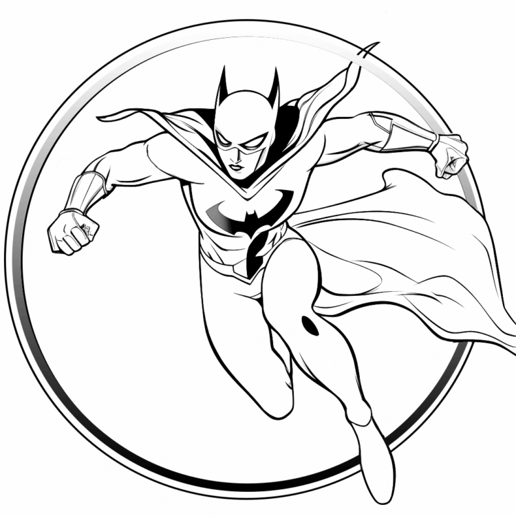 Dibujo para colorear de Batwoman