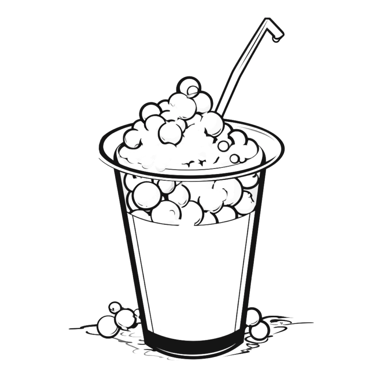 Ice cold bubble tea