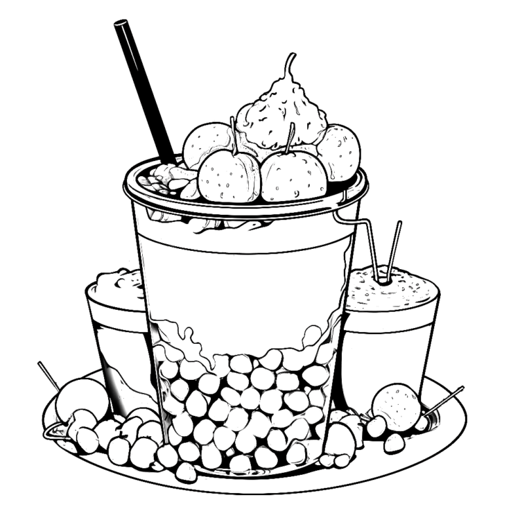 Frosty bubble tea
