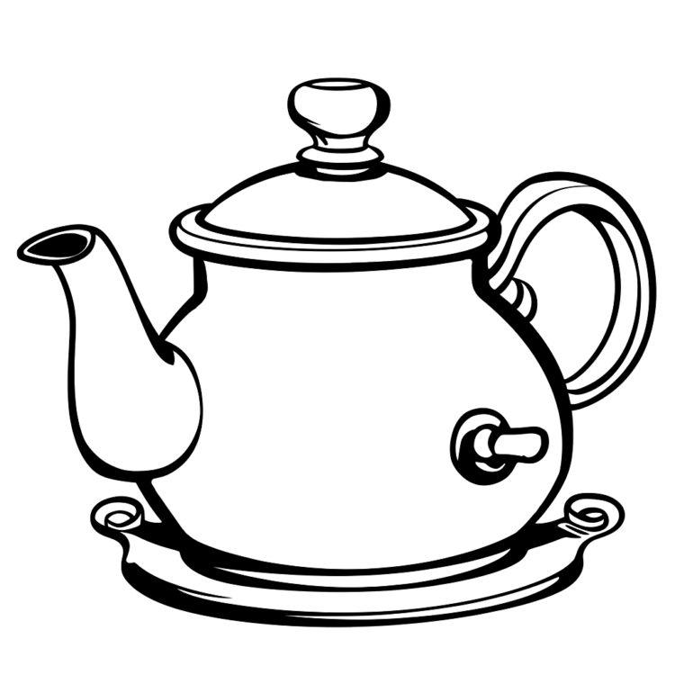 Ausmalbild Leicht Kettle