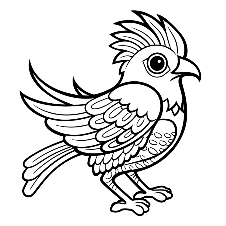 Coloring picture middle