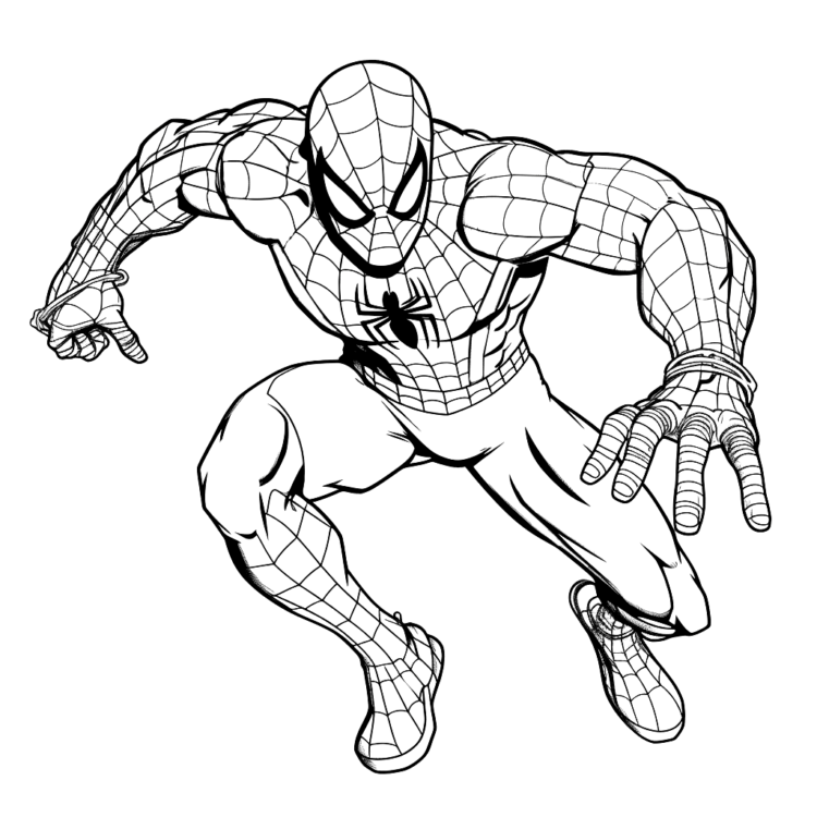 Dibujo para colorear de Spiderman