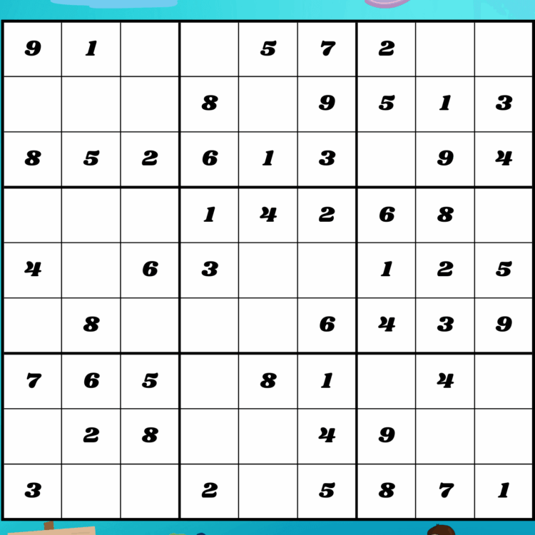 Sudoku de la playa