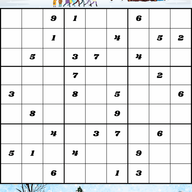 Kinder schwer Sudoku