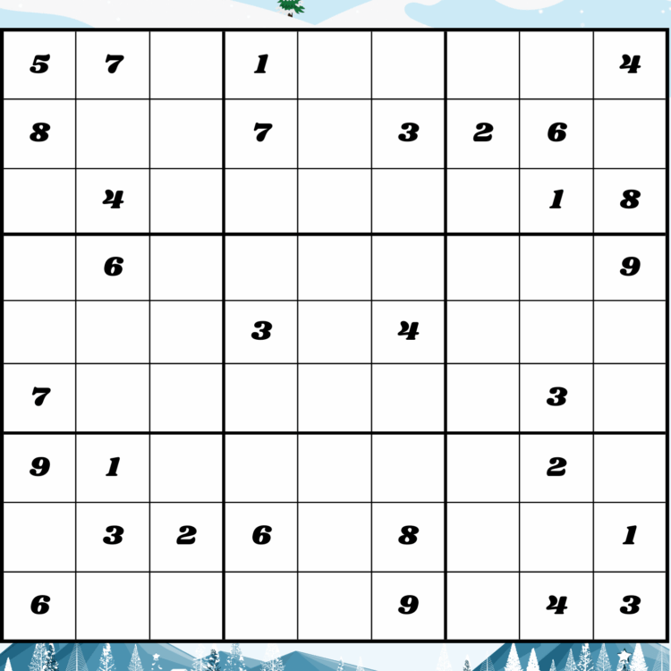 Kostenloses schweres Sudoku