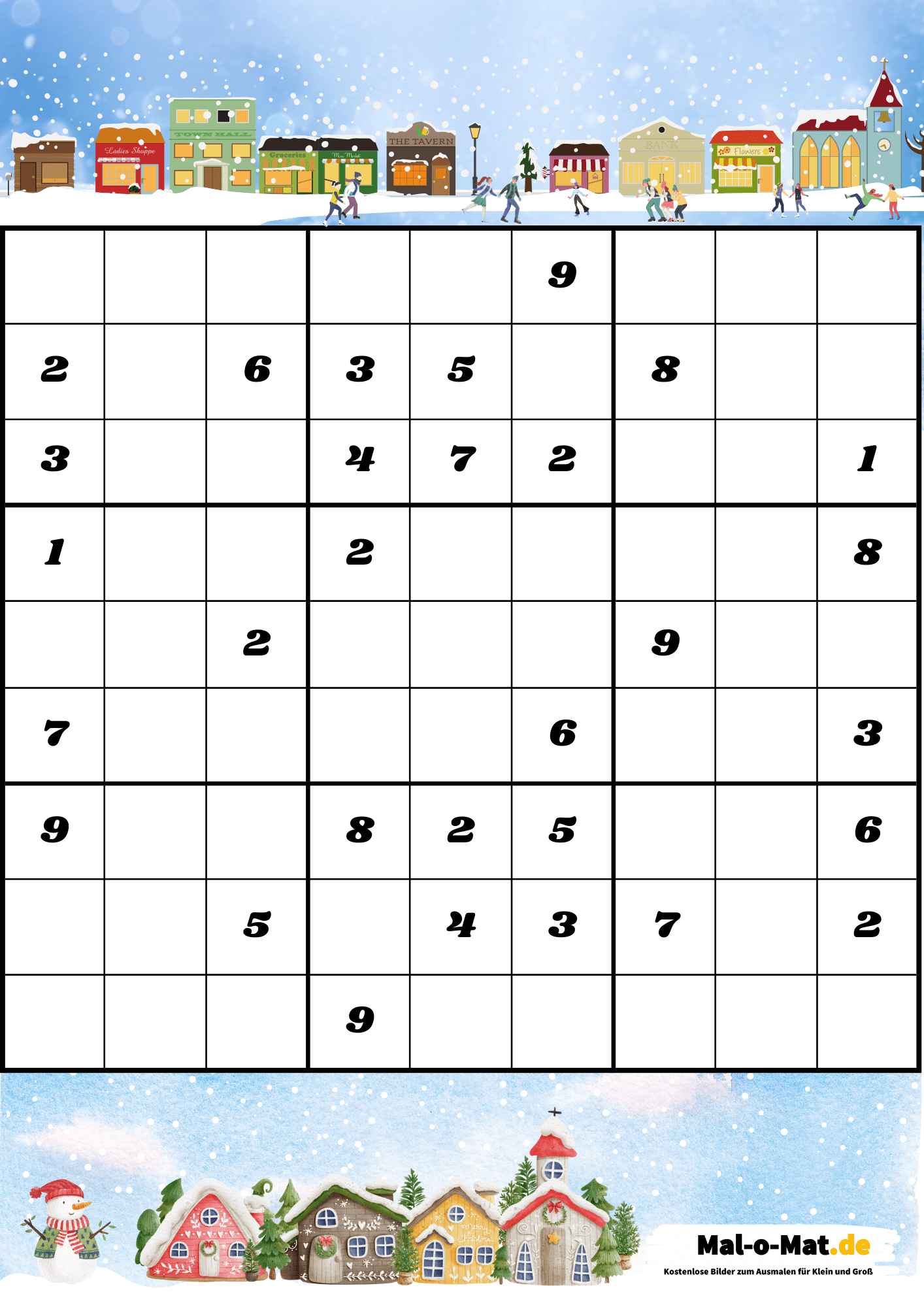 Schwer Ausdrucken Sudoku kostenlos herunterladen