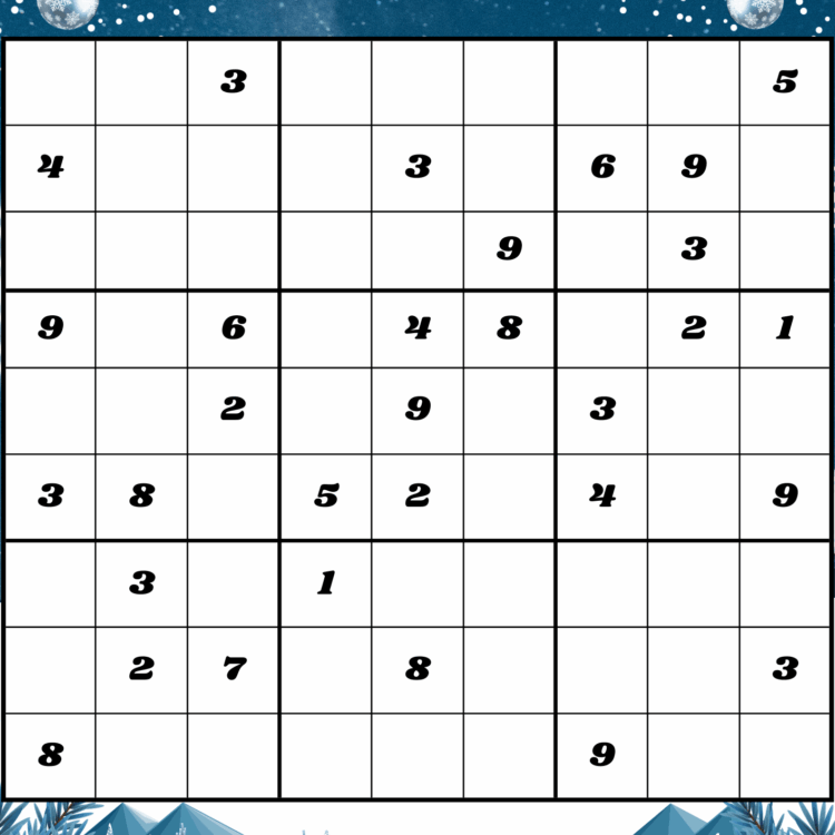Bloque de sudoku difícil