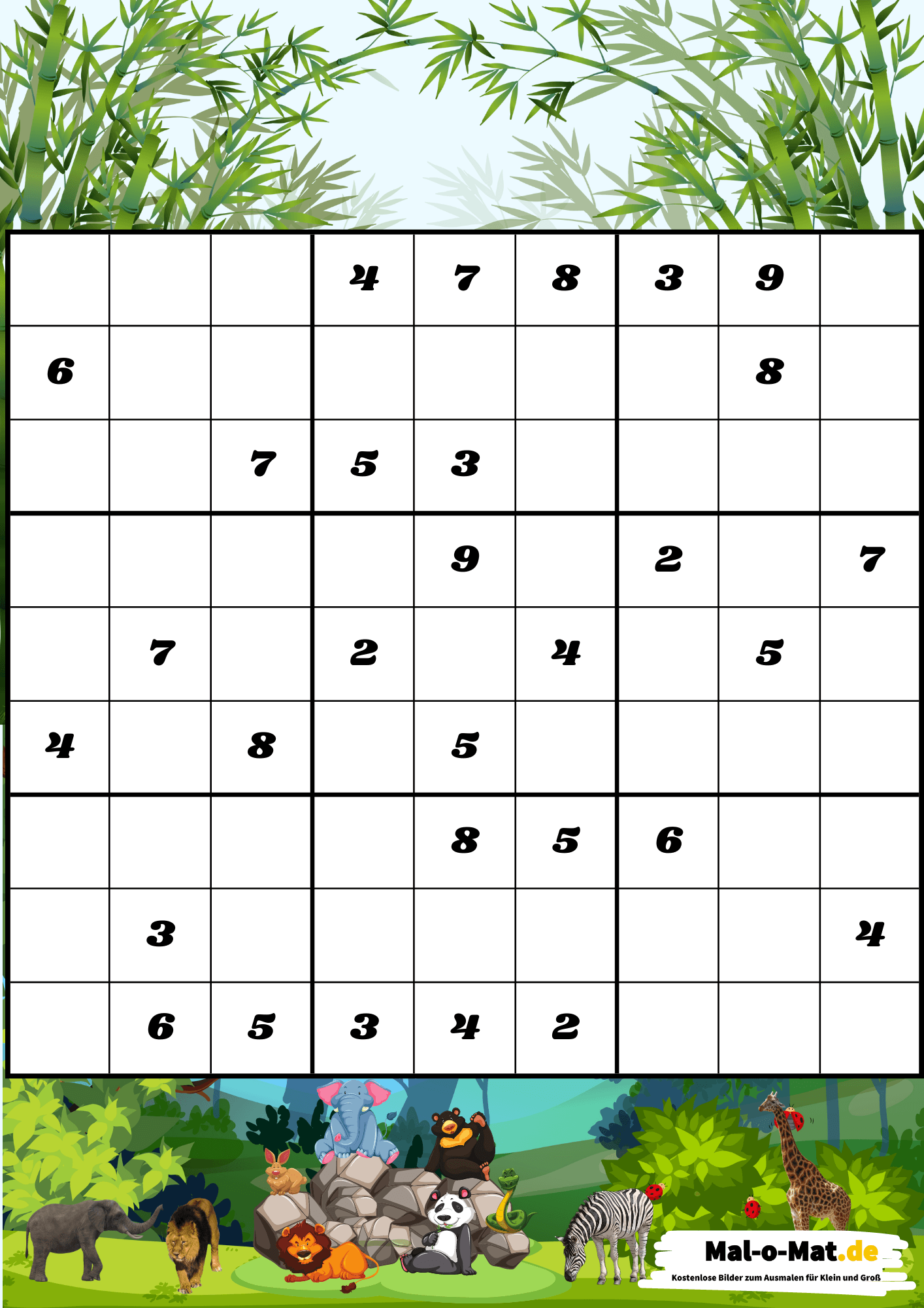 "Sudoku aktuell ausdrucken" Rätsel - kostenlos herunterladen