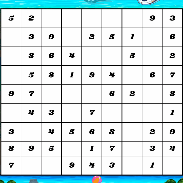 Sudoku imprimible gratis