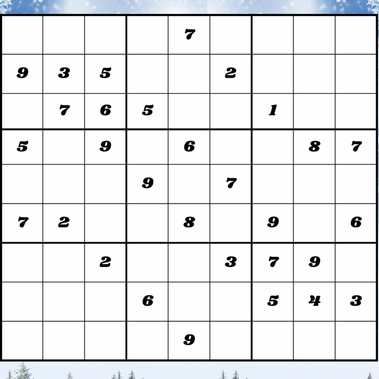 Sudoku schwer Vorlage
