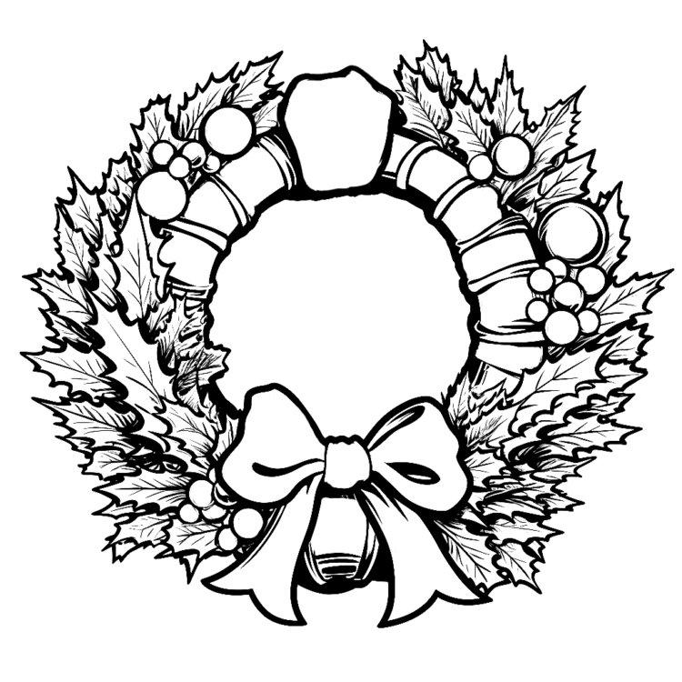 Dibujo para colorear adviento temporada navidad