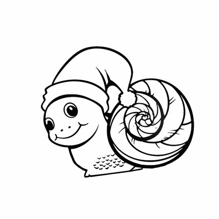 Dibujo para colorear Caracol amistoso