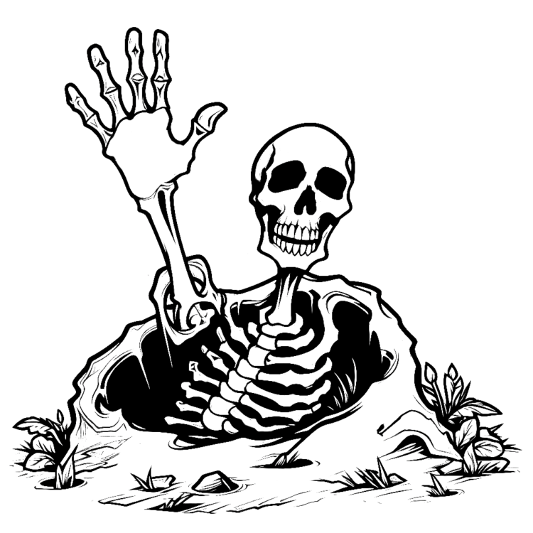 Halloween coloring page for adults