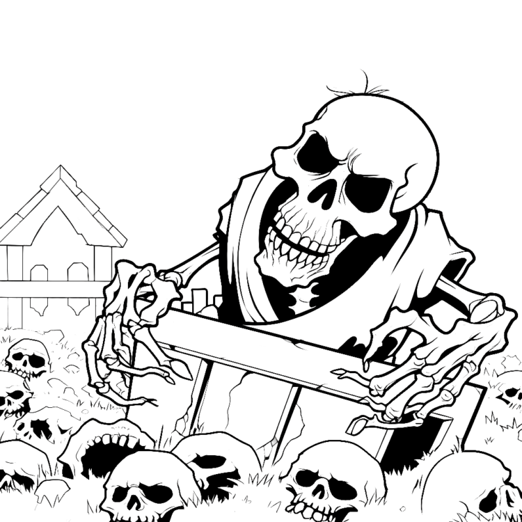 Halloween coloring page