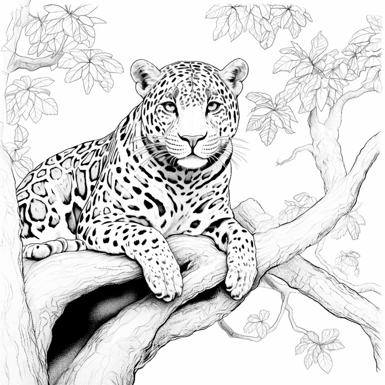 Dibujo para colorear Jungla Primigenia
