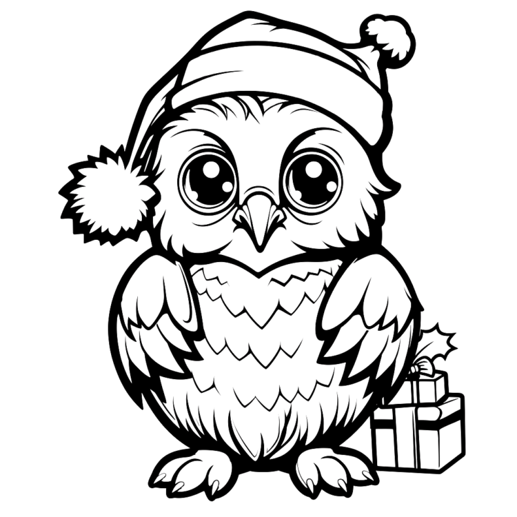 Dibujo para colorear Navidad niños