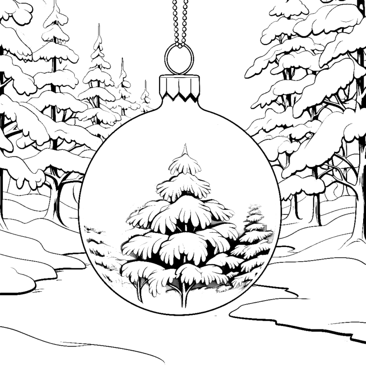 Ausmalbild Weihnachten kostenlos Malvorlage