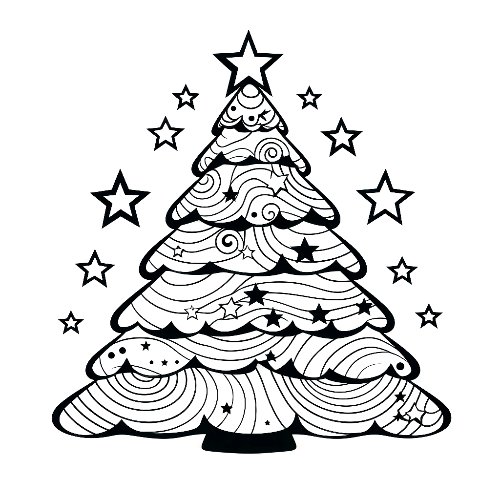 Weihnachtsbaum Mandala