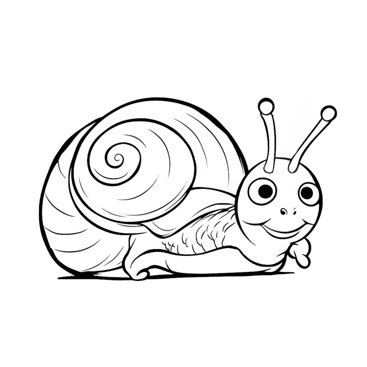 Dibujo para colorear Caracol diminuto