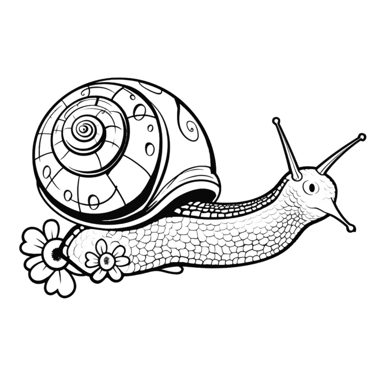 Dibujo para colorear Caracoles diminutos